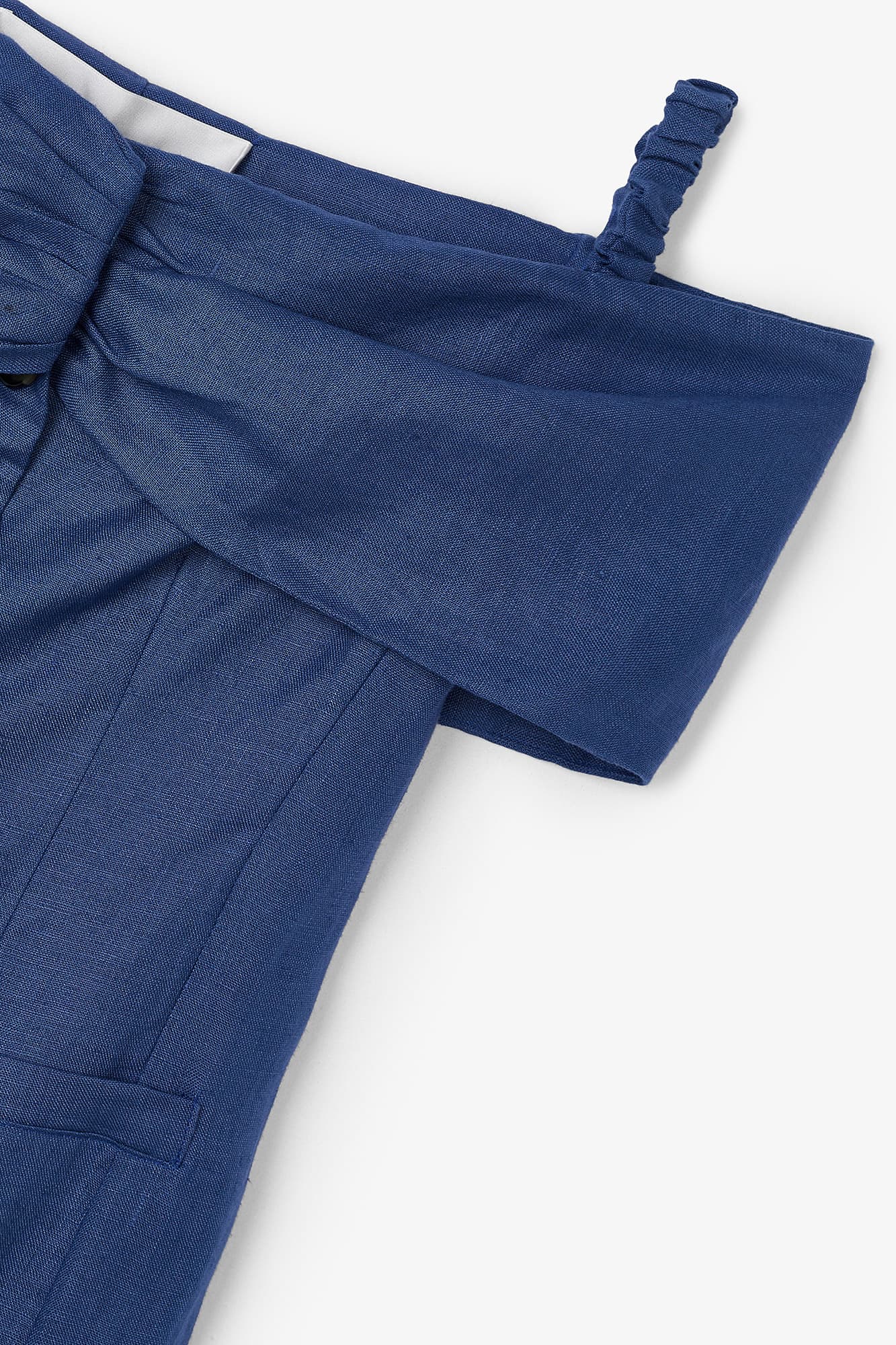 MENORCA BLUE LINEN DRESS