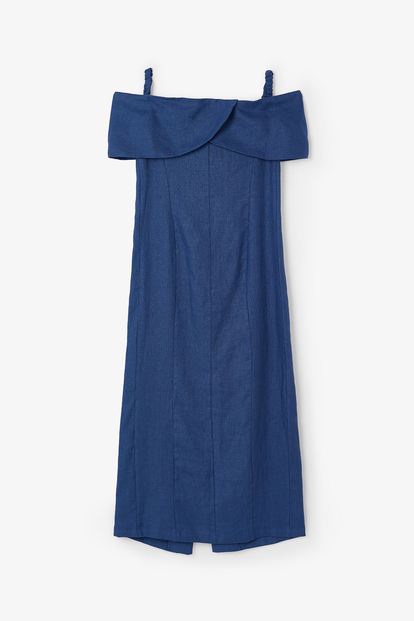 MENORCA BLUE LINEN DRESS