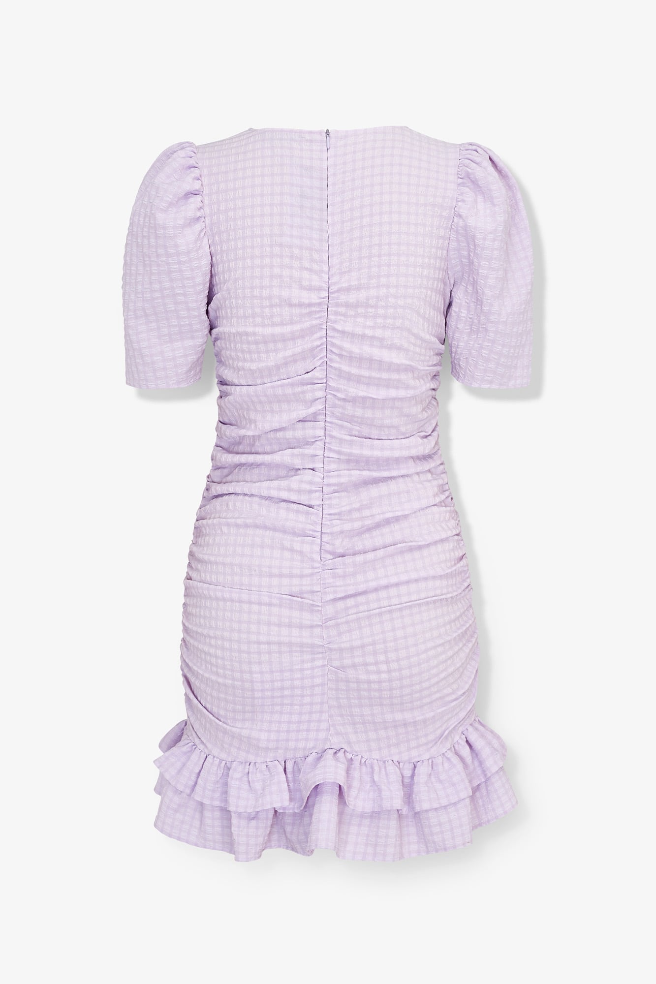 GINEBRA EMBOSSED LILAC DRESS