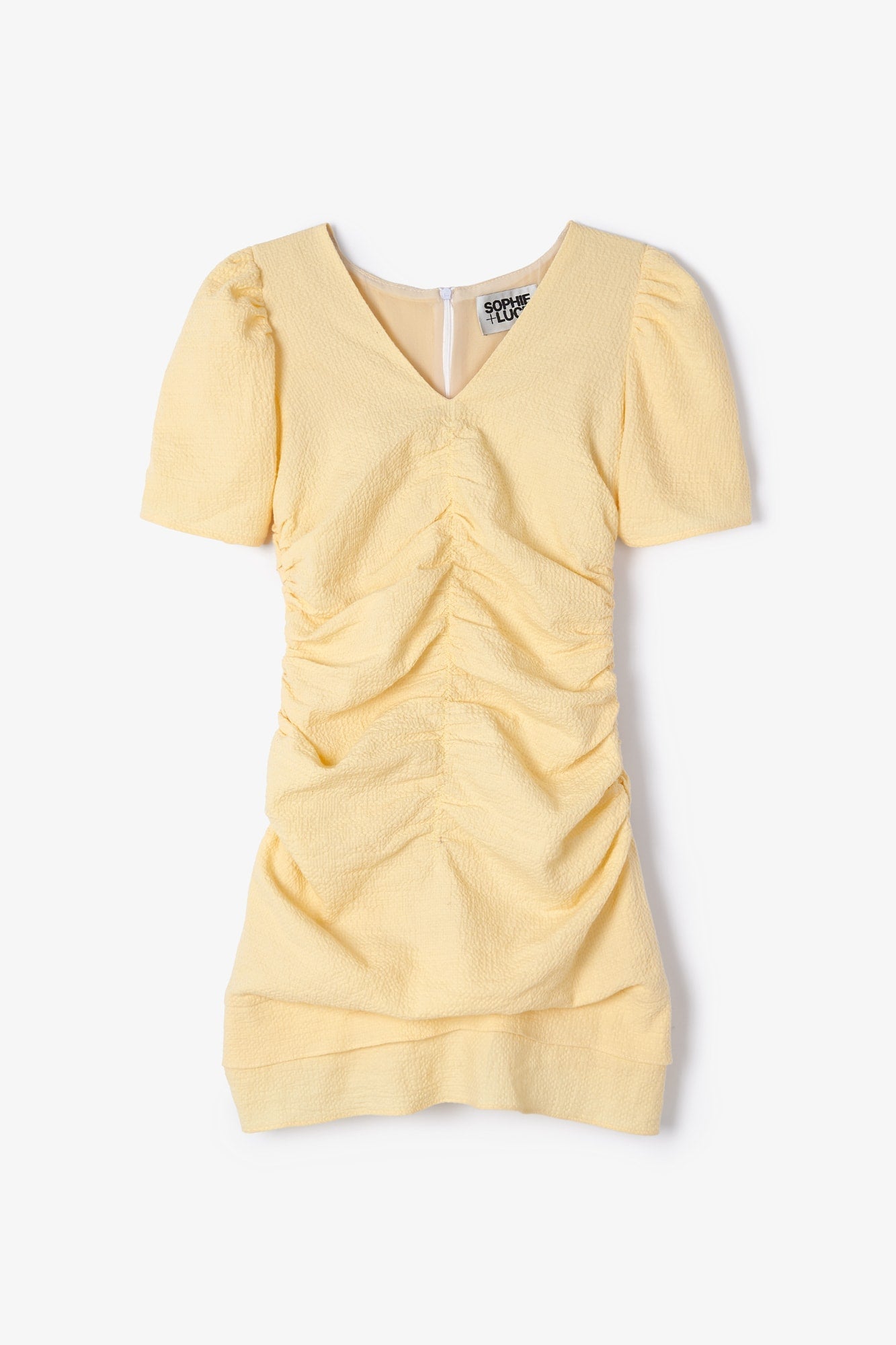 GIN DRESS EMBOSSED VANILLA