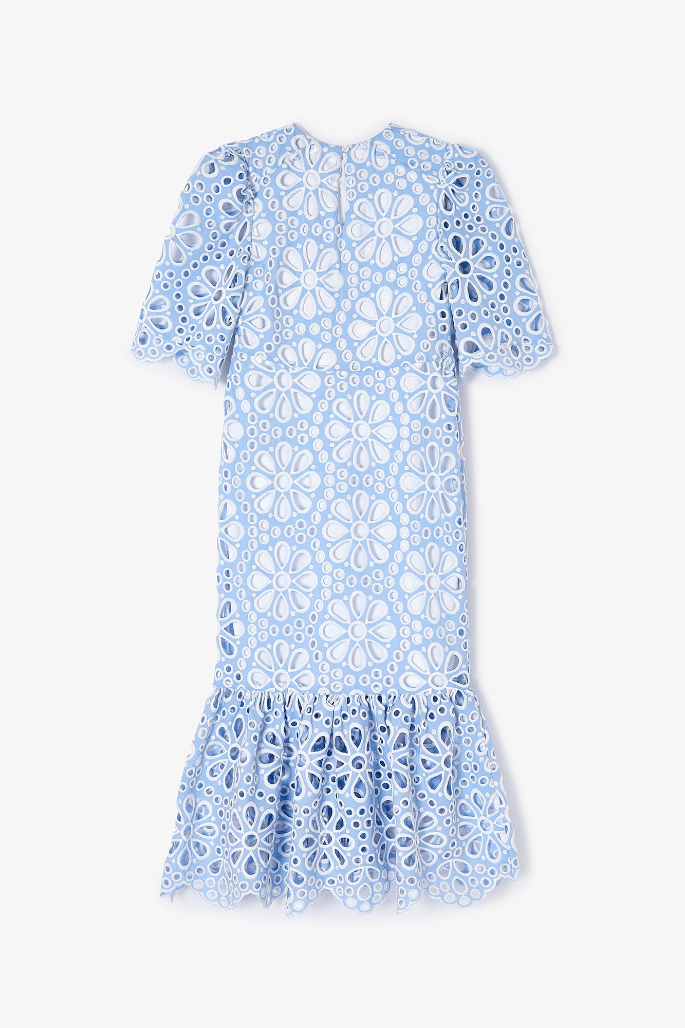 LEYRE BLUE DIE-CUT DRESS