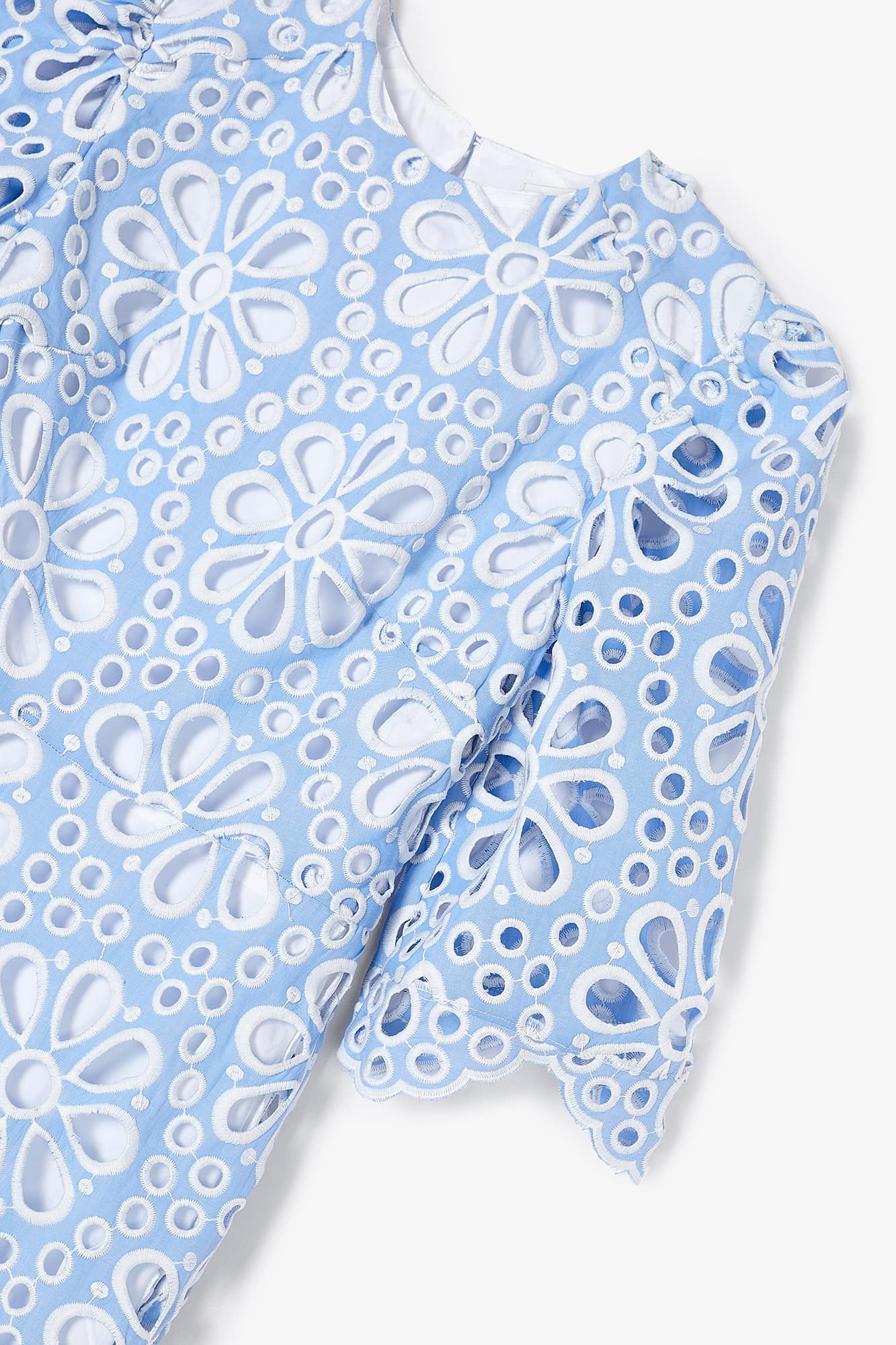 LEYRE BLUE DIE-CUT DRESS
