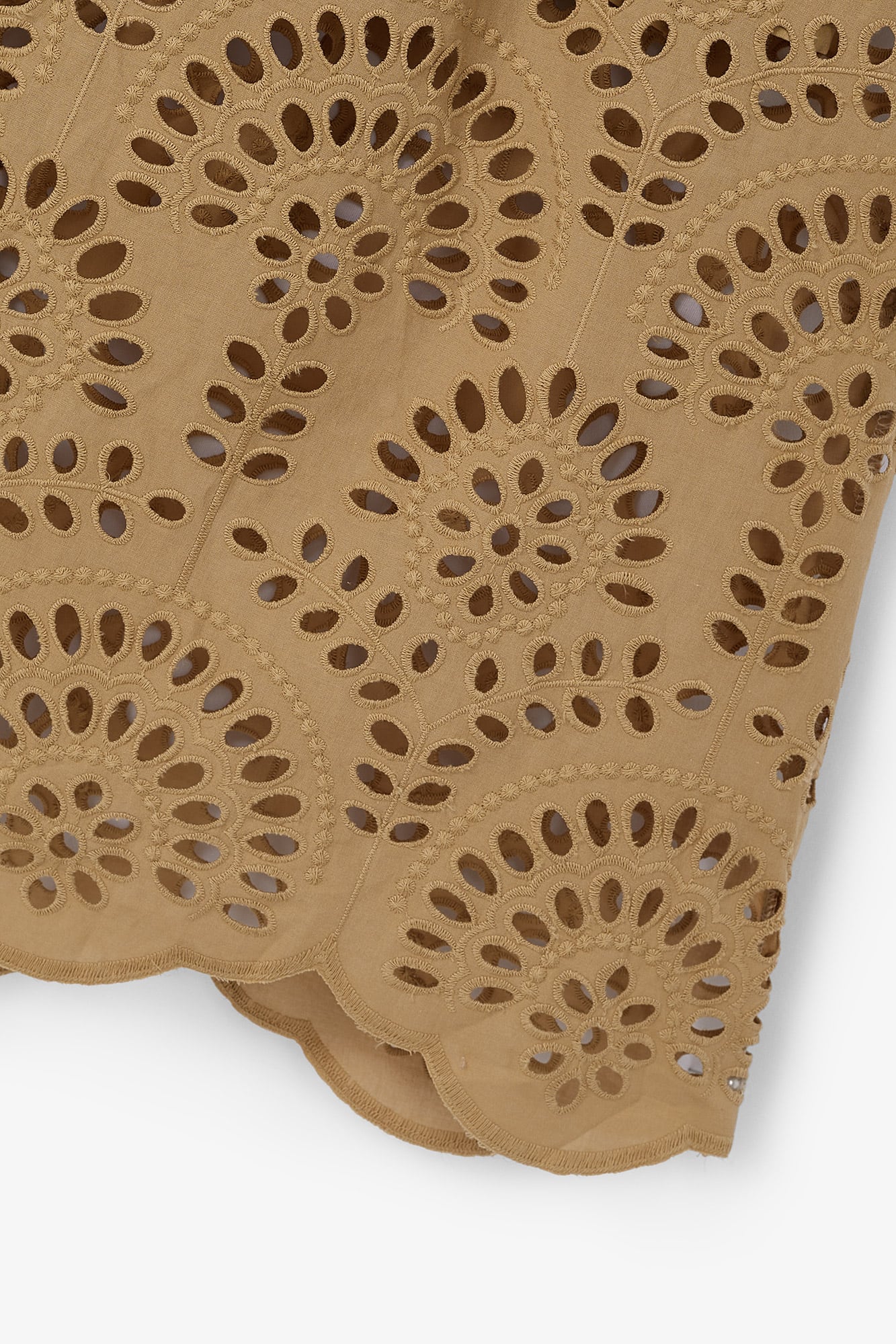 BEIGE DIE-CUT ONE DRESS