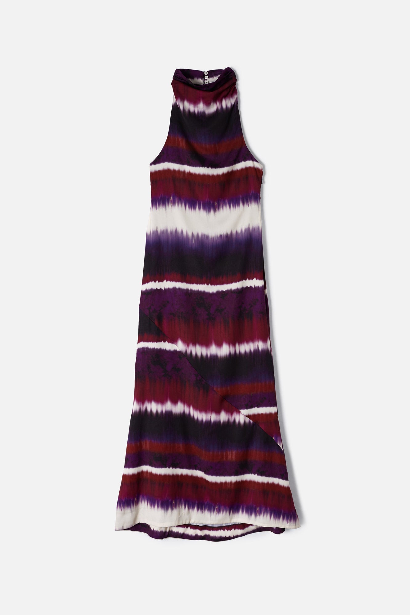 JULIA DRESS WITH EGGPLANT FLUFF