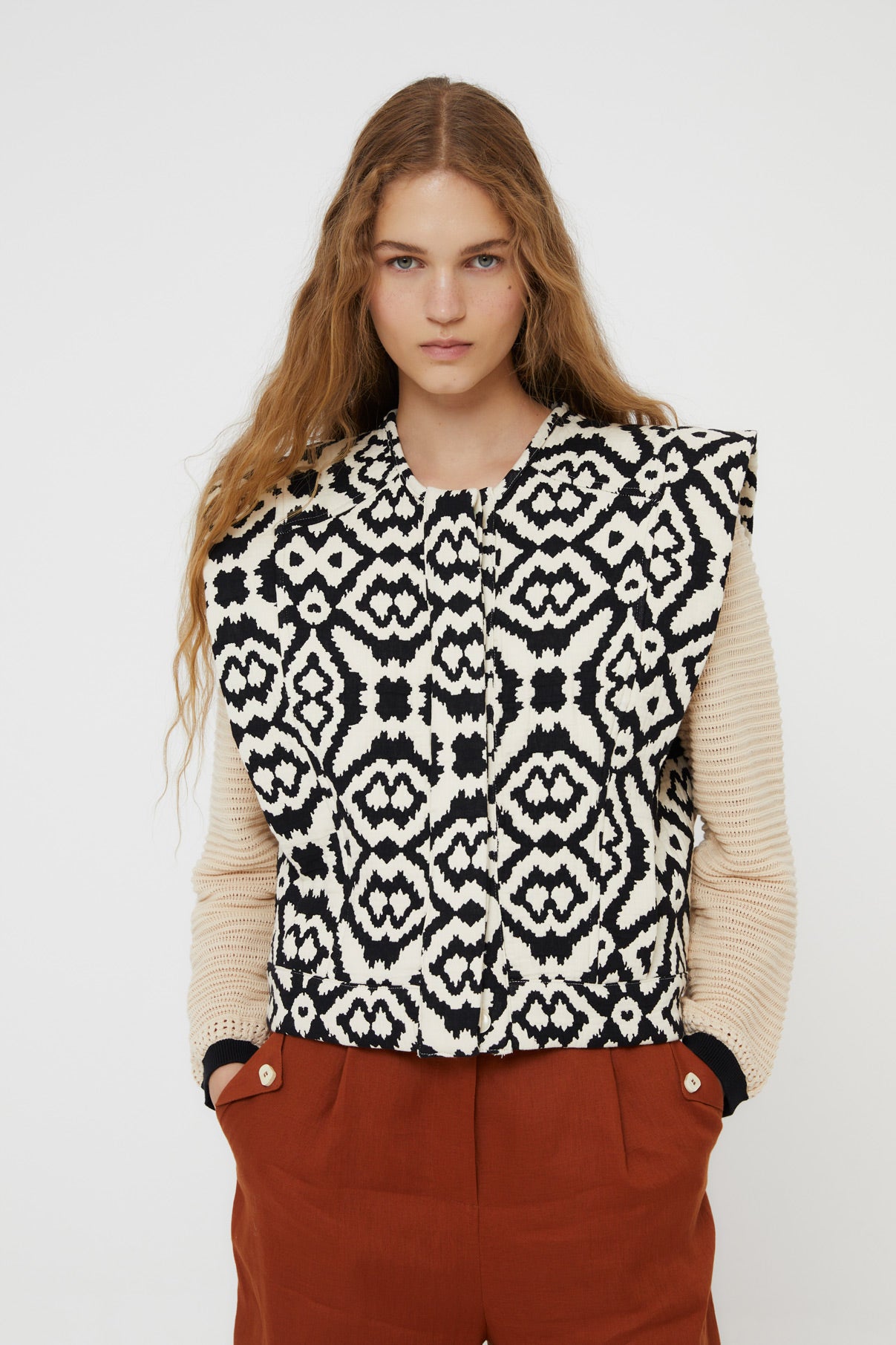 PAULA BLACK PADDED VEST