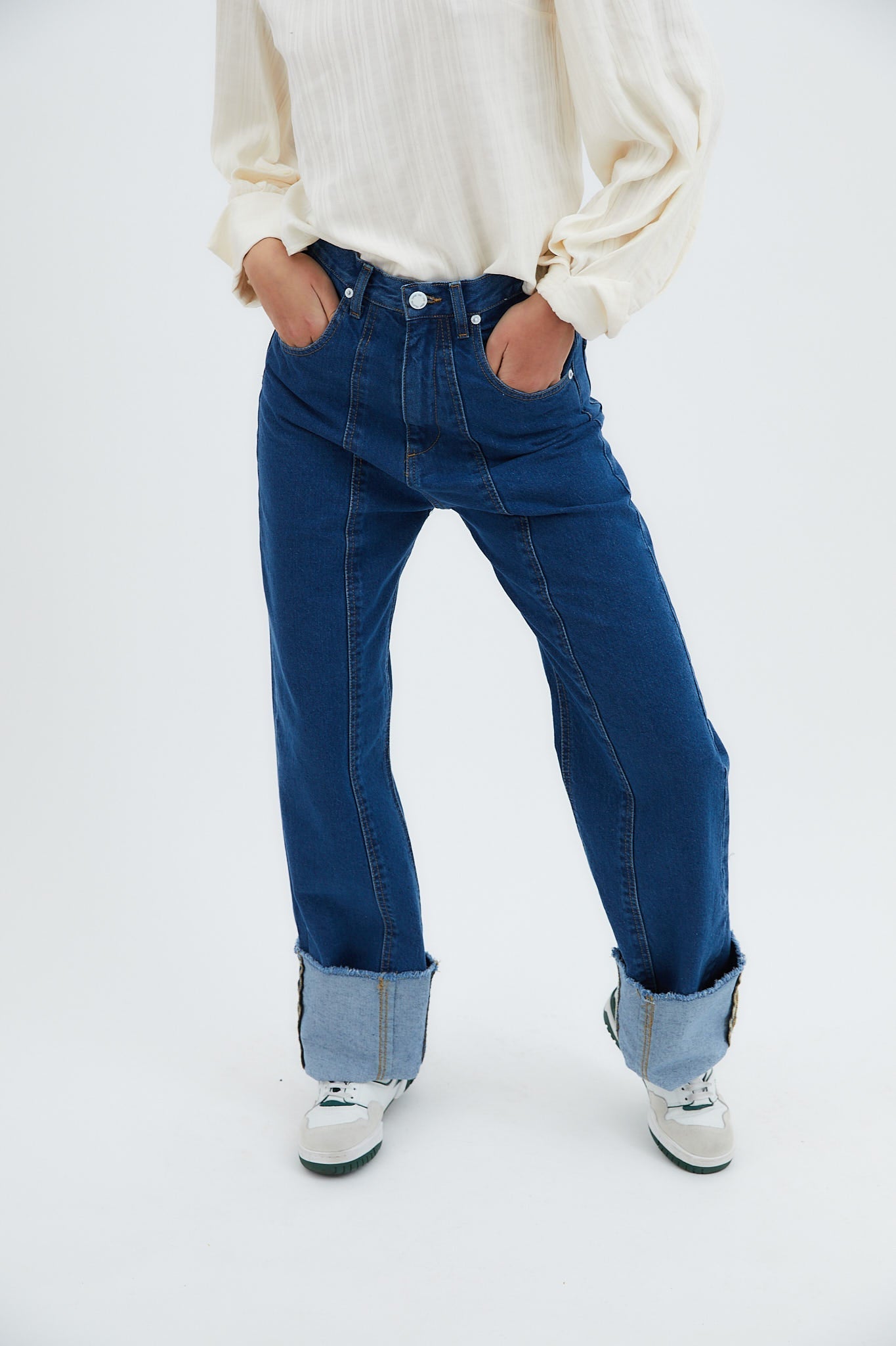 90'S BLUE TWILL JEANS