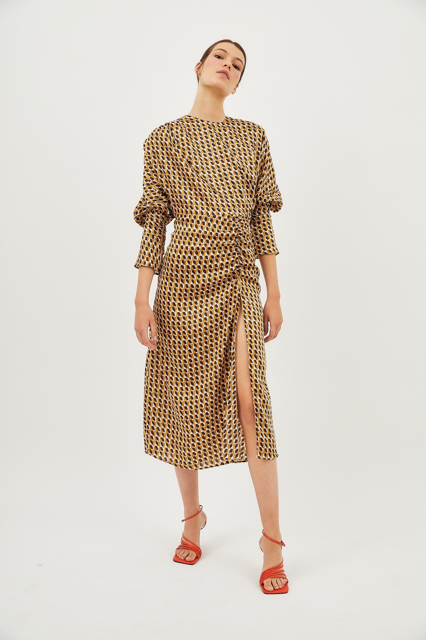 COFFEE WAVES DRESS