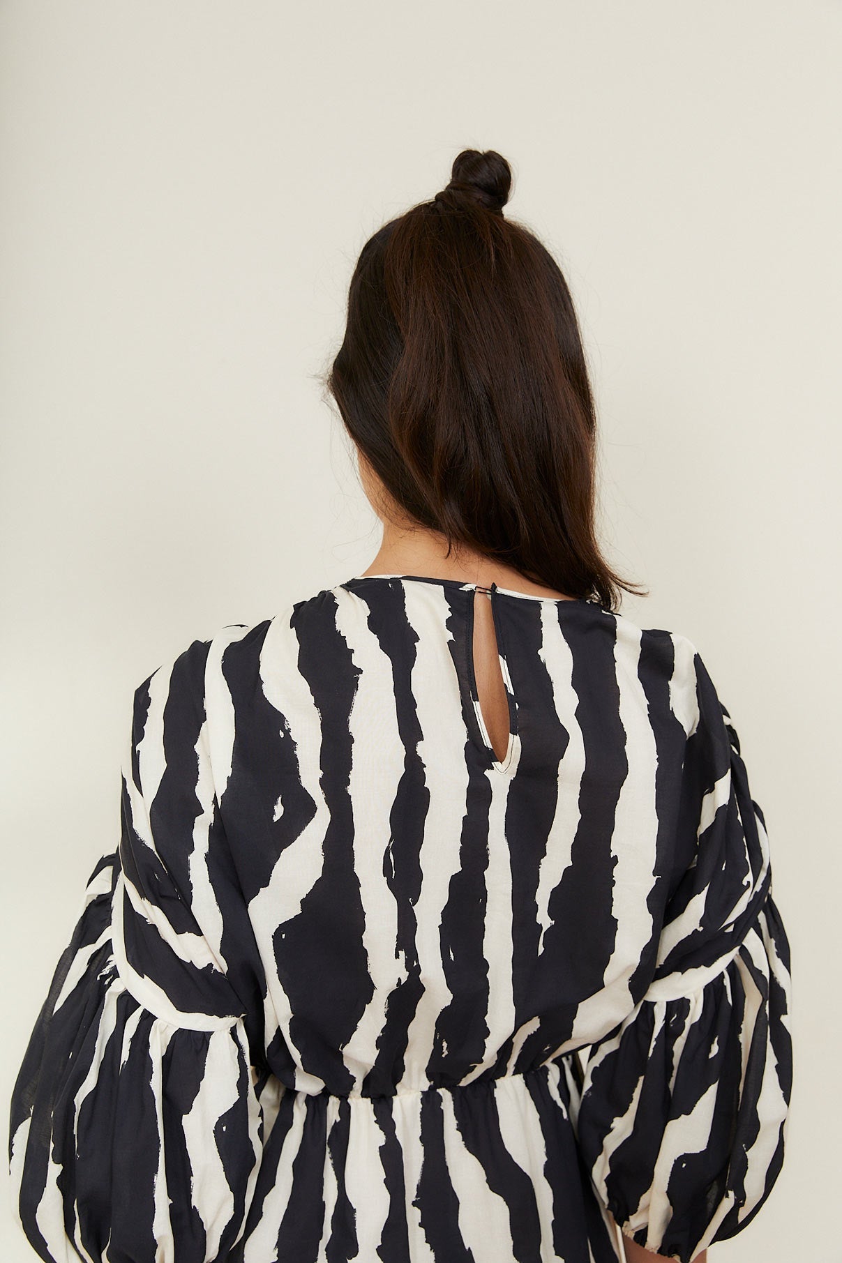 PATY BLACK ZEBRA DRESS