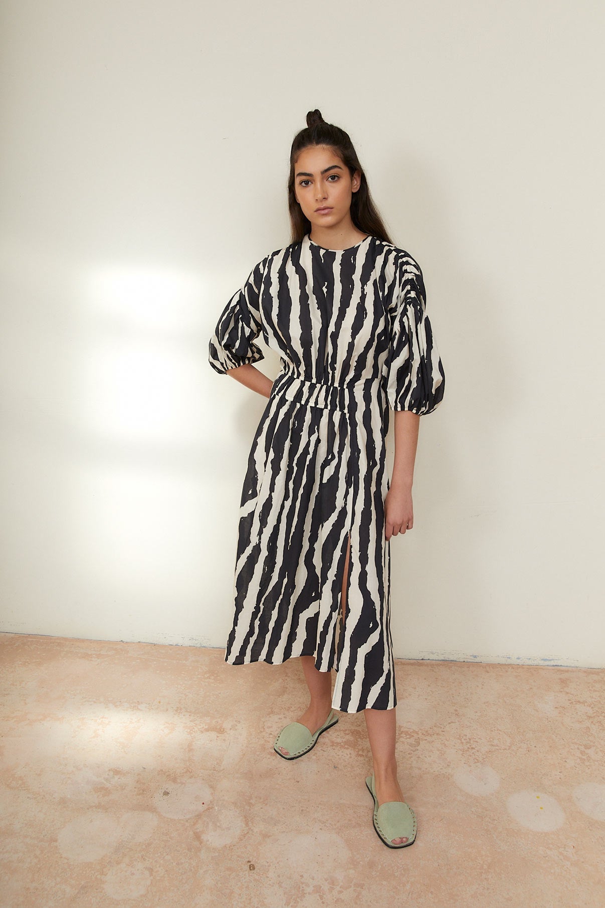PATY BLACK ZEBRA DRESS