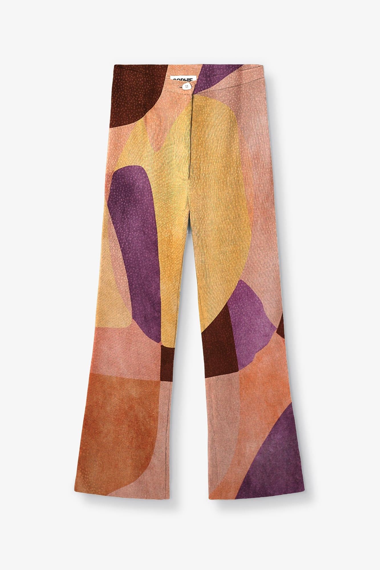 PINK CUBIST SIXTIES CROP PANTS