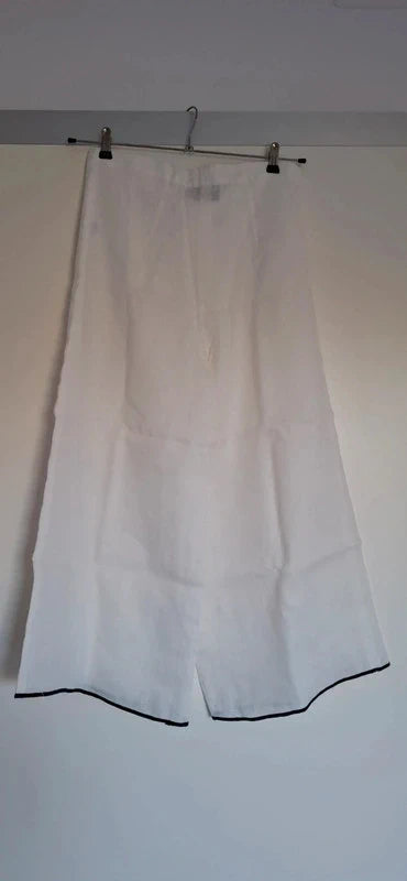 PANTALÓN FESTÓN HILO BLANCO