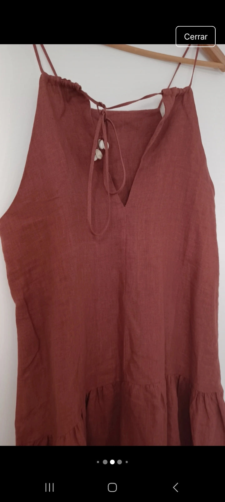 VESTIDO CARMINA TERRACOTA
