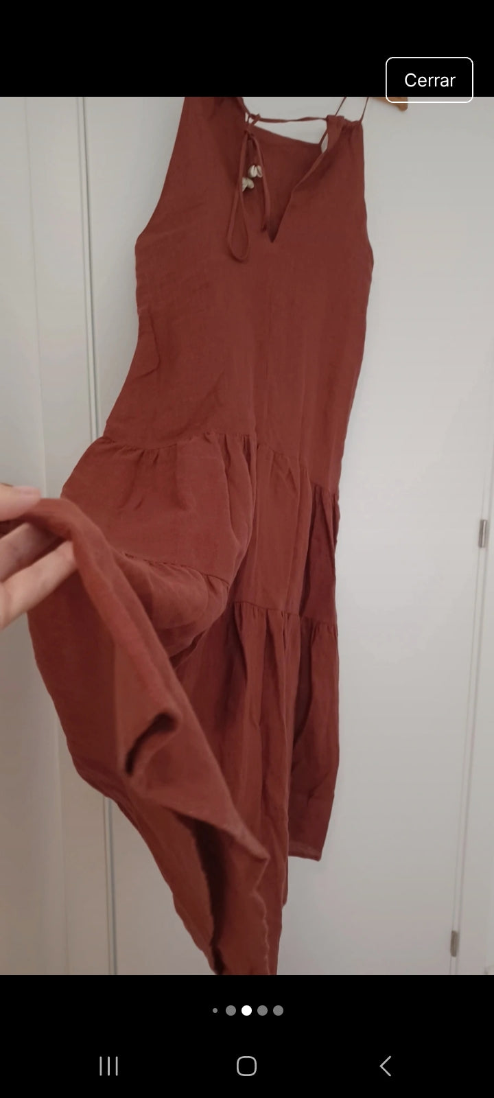 VESTIDO CARMINA TERRACOTA