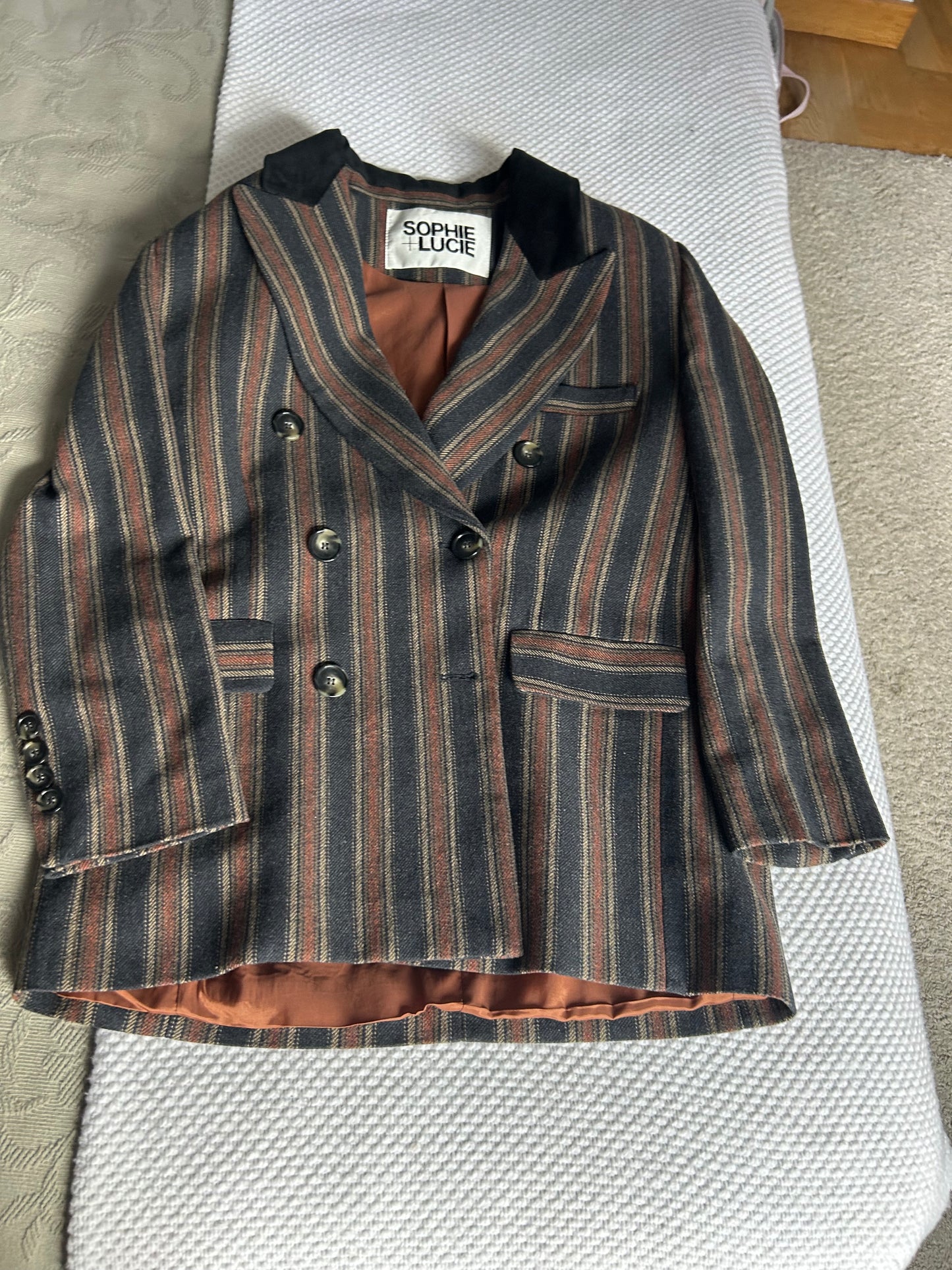 BLAZER PARIS BARRAS NEGRO