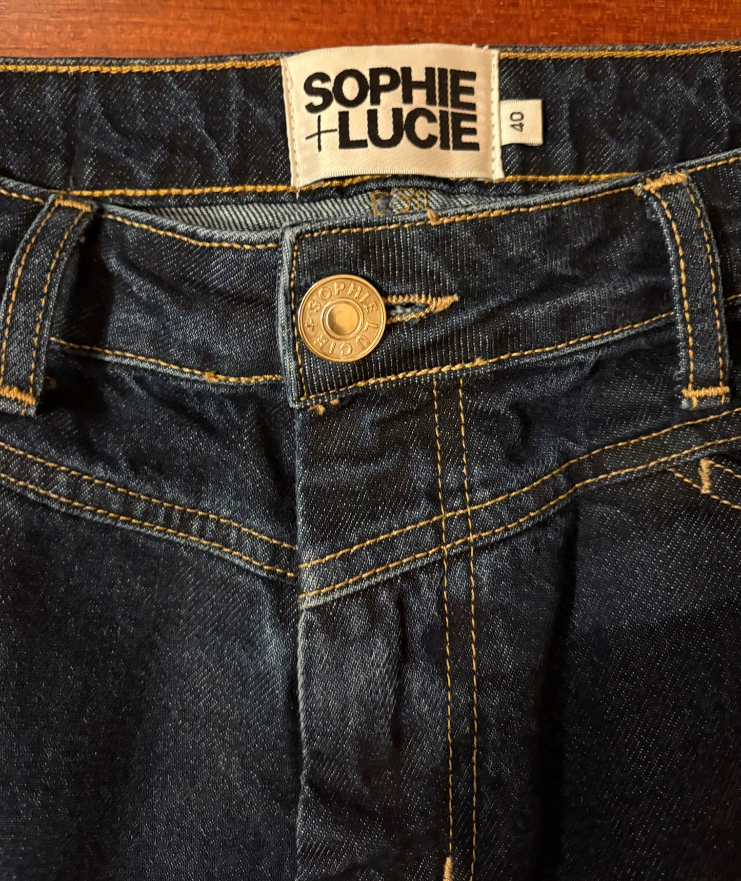 FALDA VAQUERA DENIM OSCURO