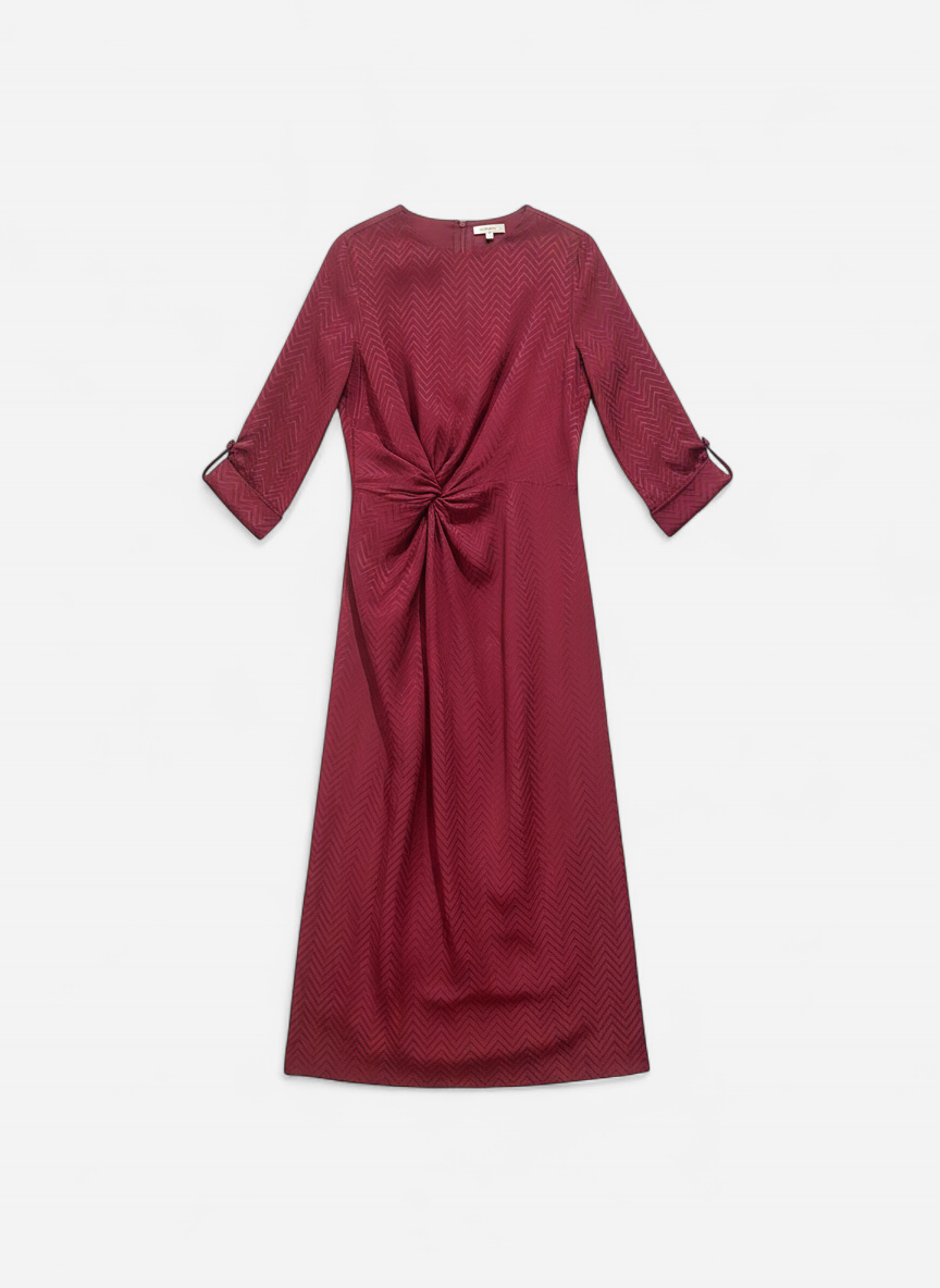 Vestido rojo frambuesa