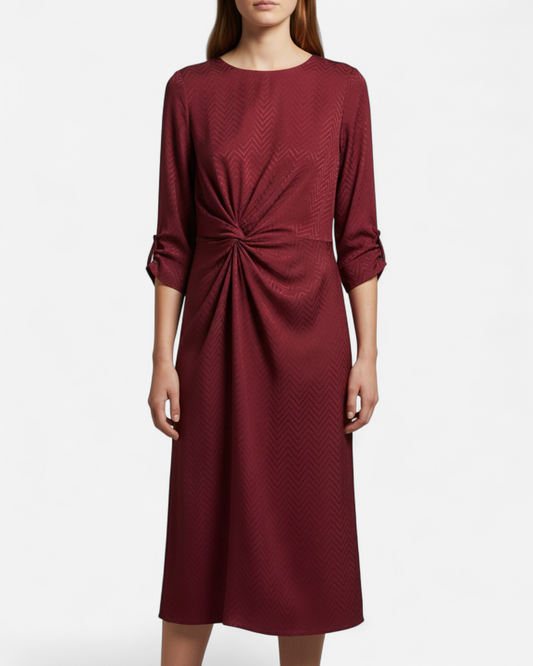 Vestido rojo frambuesa