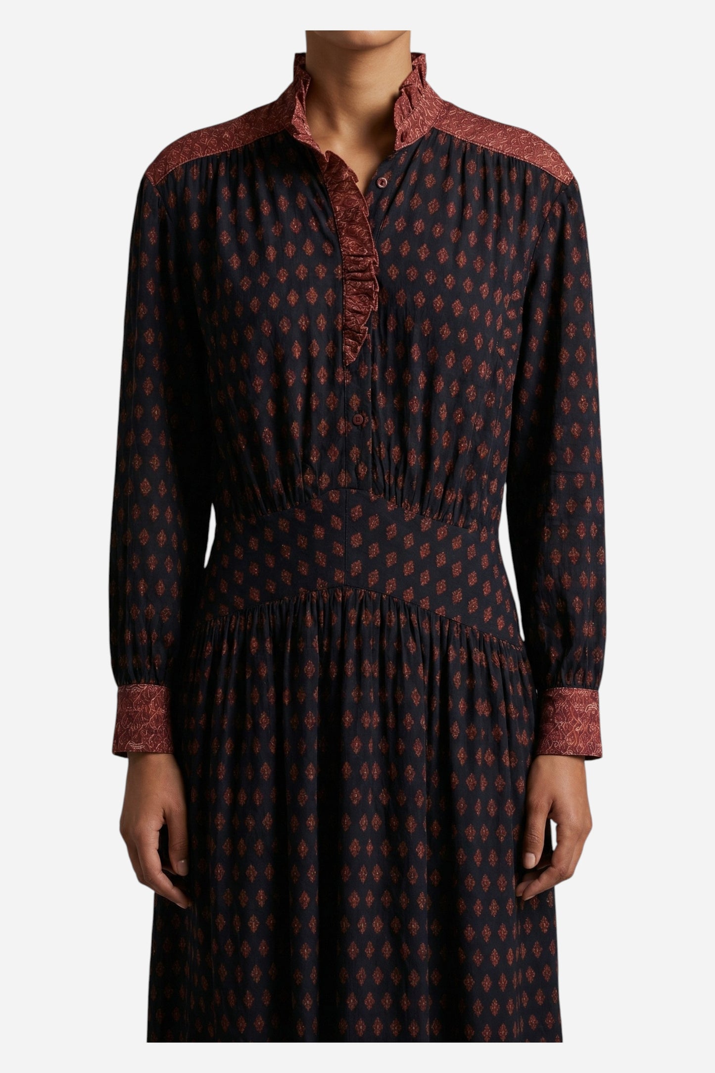 VESTIDO POLI PIÑA NEGRO