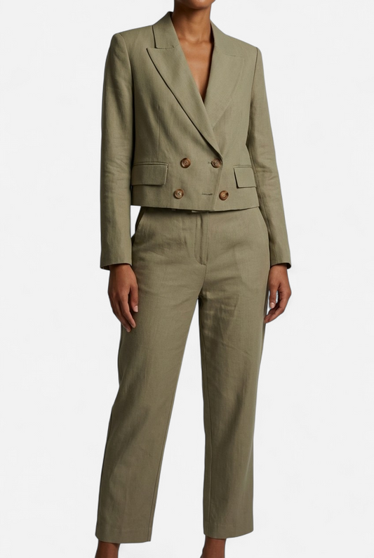 Traje chaqueta verde