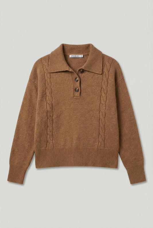 Jersey punto marrón