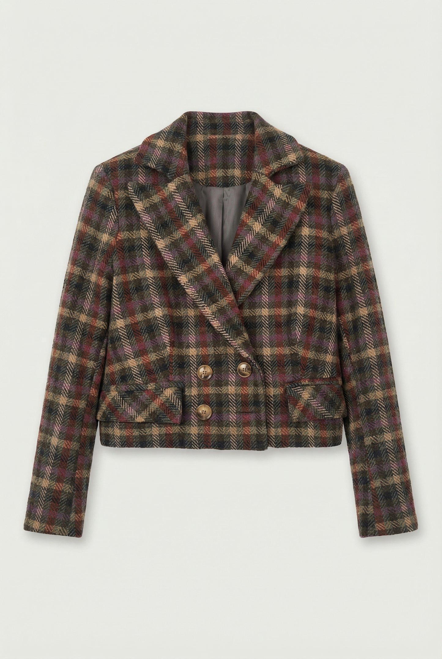 Checked spencer jacket