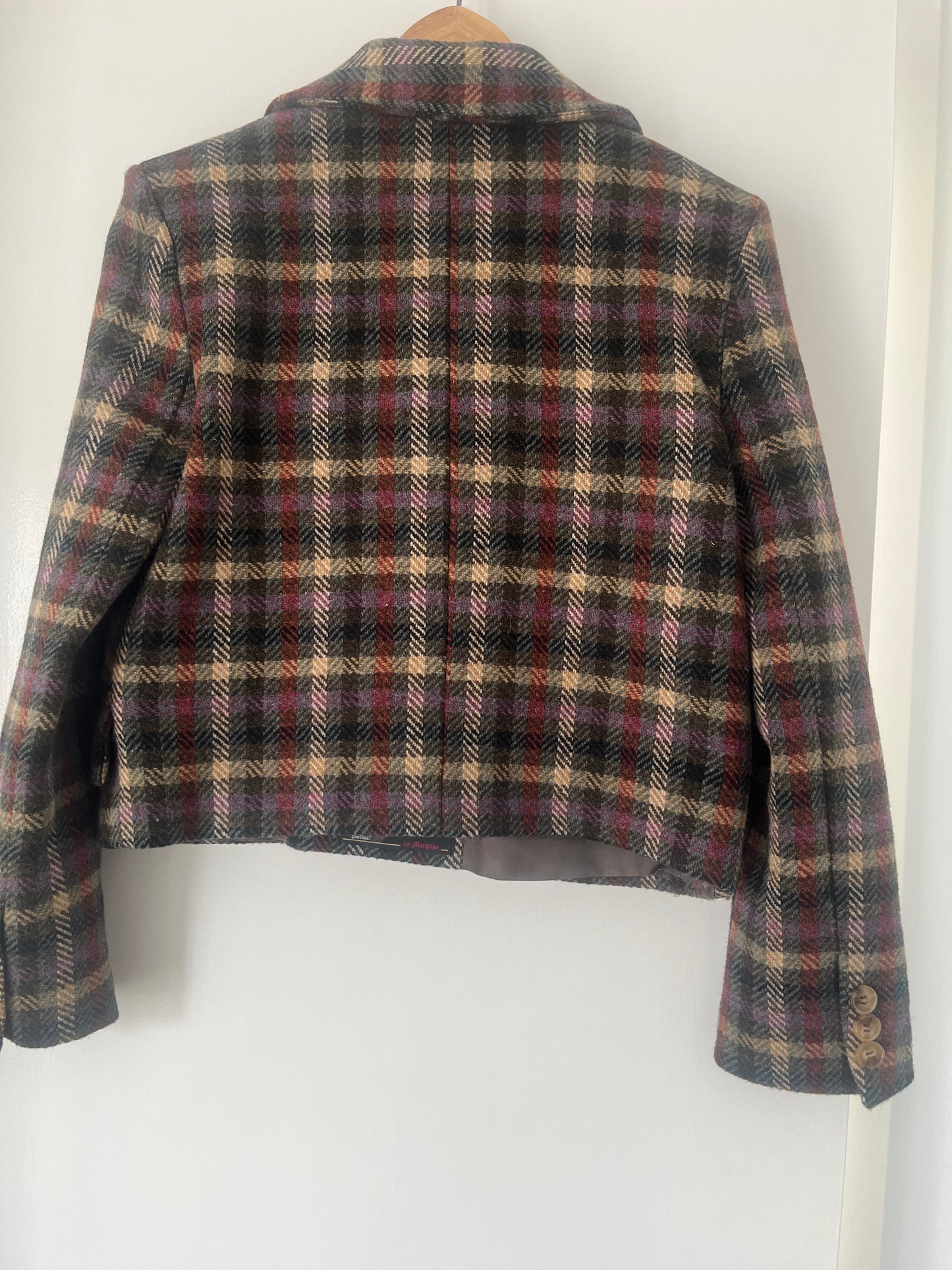 Checked spencer jacket