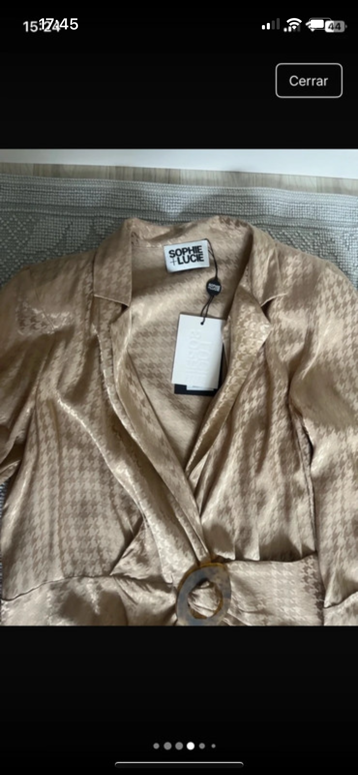 BANON HOUNDSTOOTH SAND JACKET