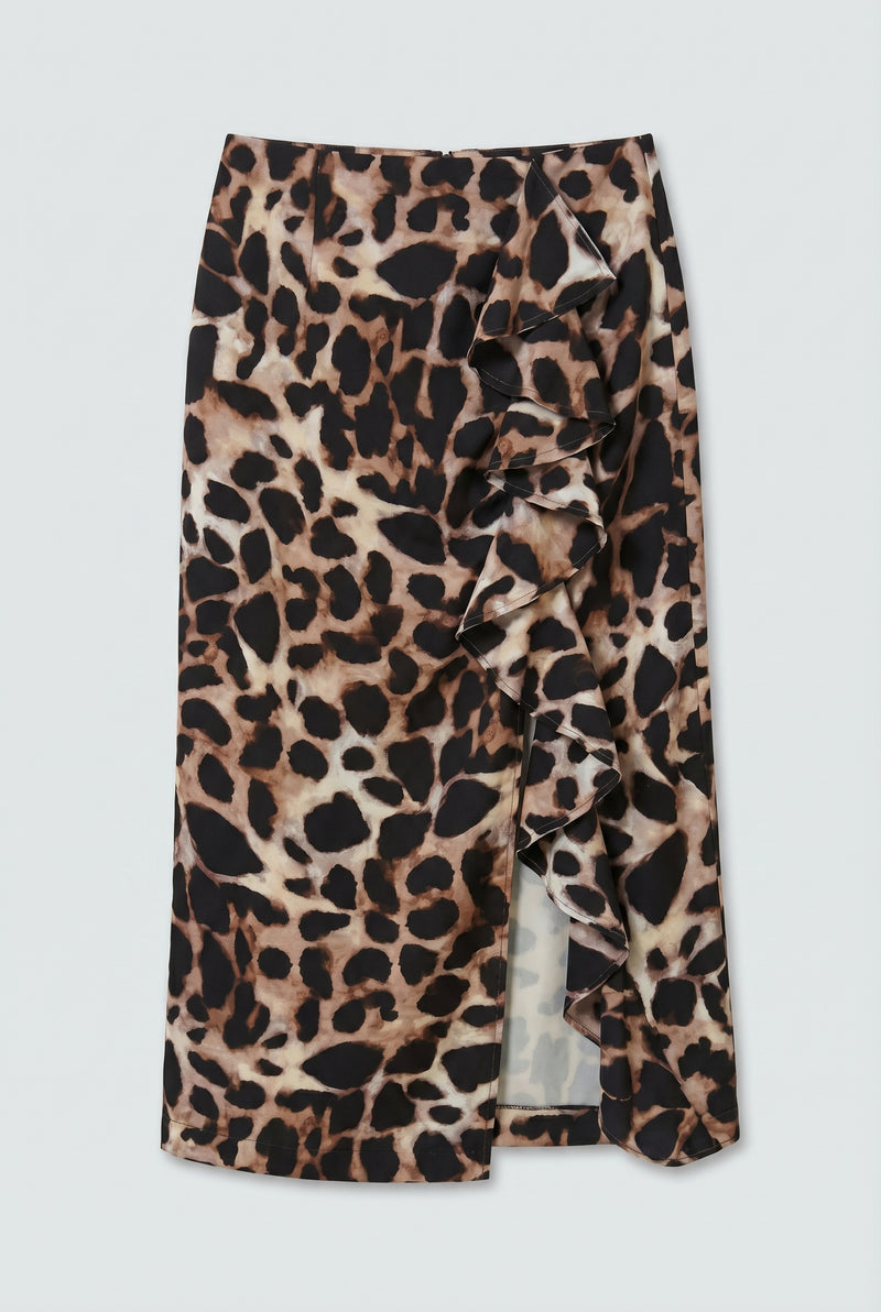 Animal print skirt