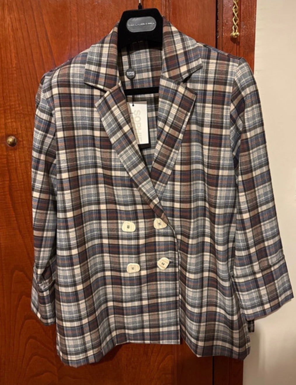 Tartan blazer size 40