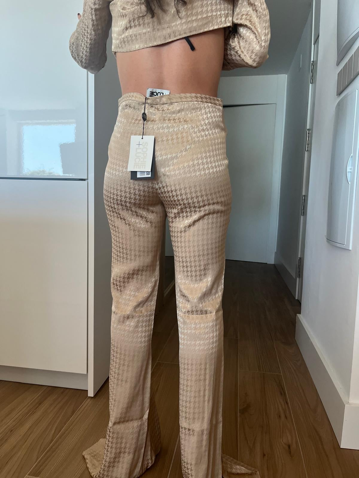 ICON SAND HOUNDSTOOTH TROUSERS