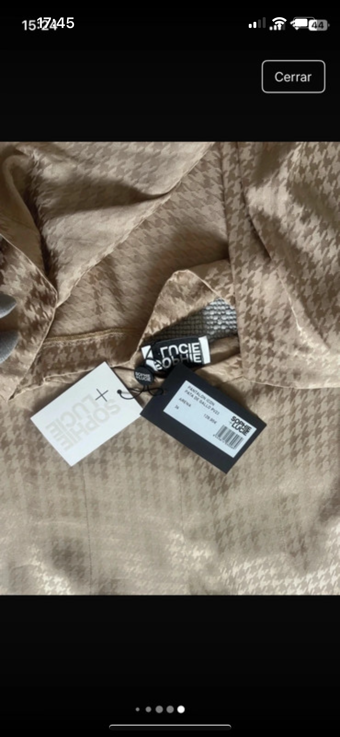 ICON SAND HOUNDSTOOTH TROUSERS