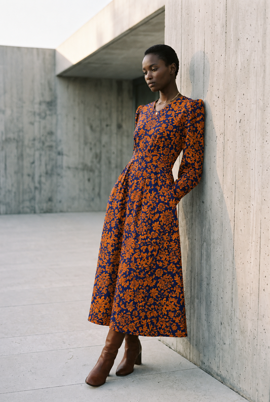 Vestido mali flor retro - edición limitada