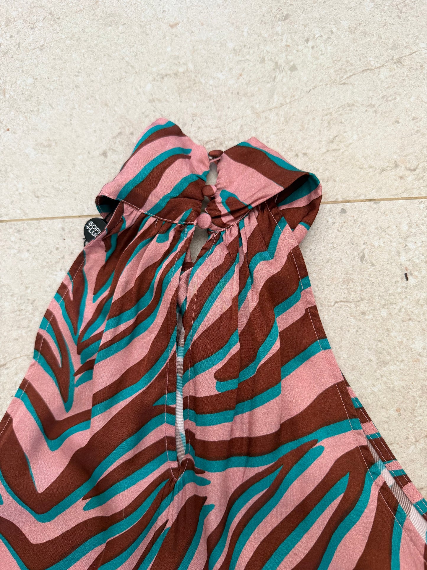 Top halter cebra
