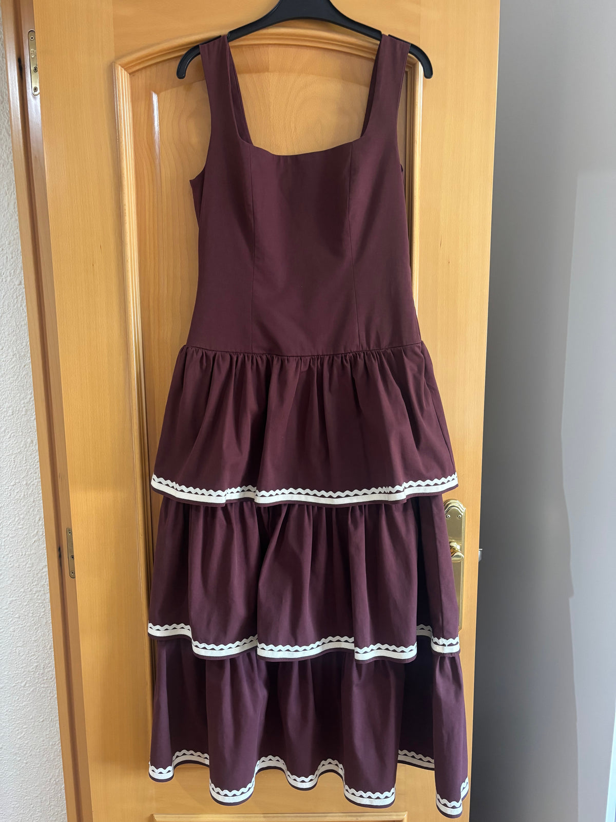 VESTIDO CLO ALGODÓN (BURGUNDY)