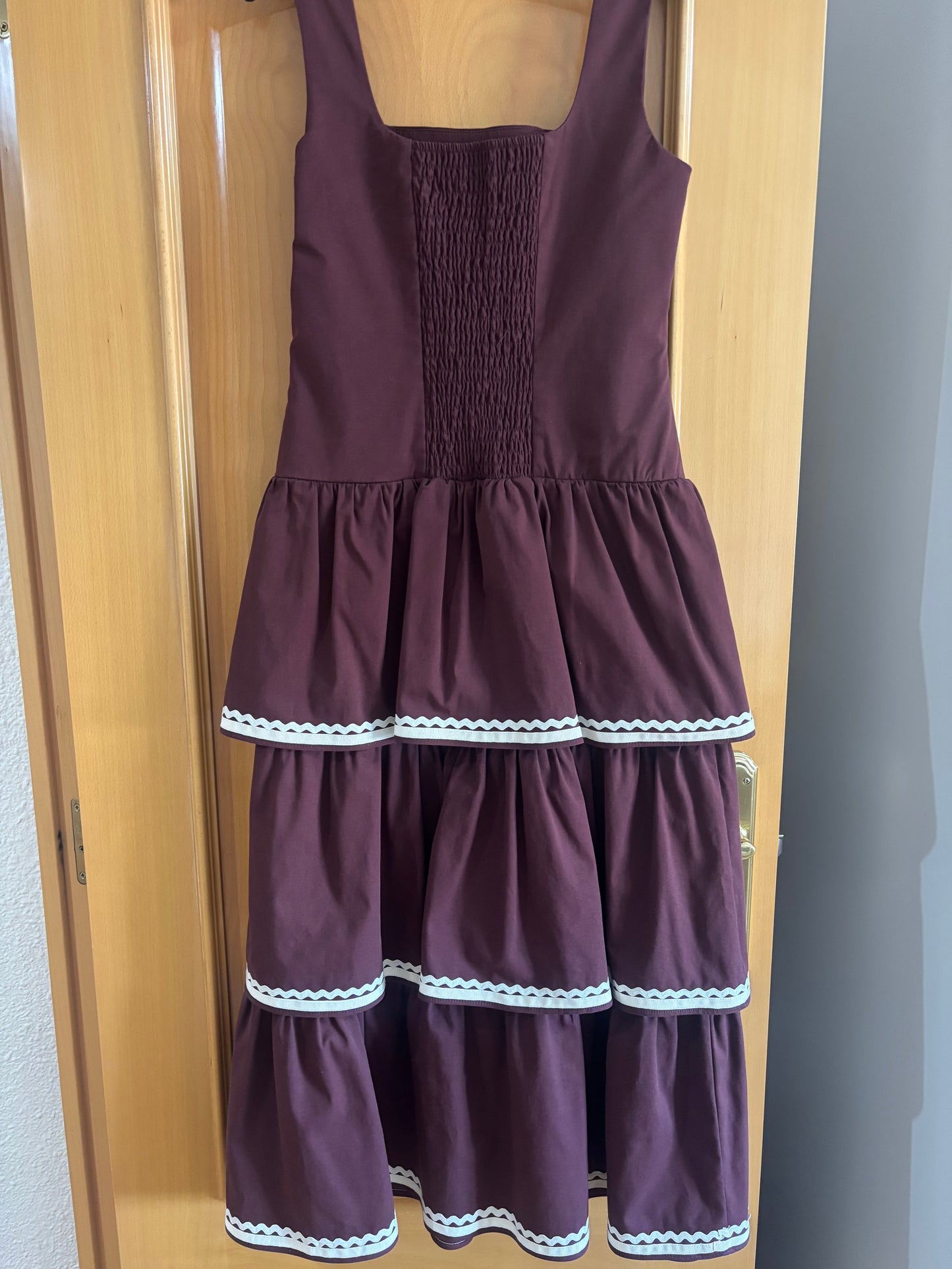 VESTIDO CLO ALGODÓN (BURGUNDY)