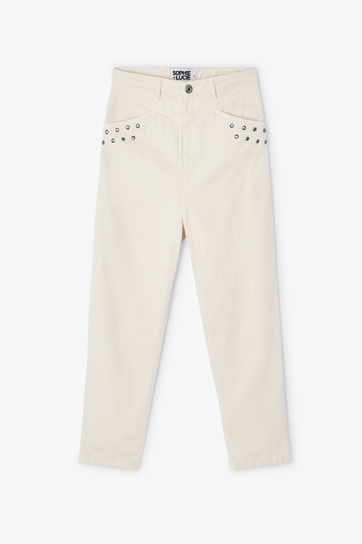 JEANS LUCCI TACHAS CRUDO