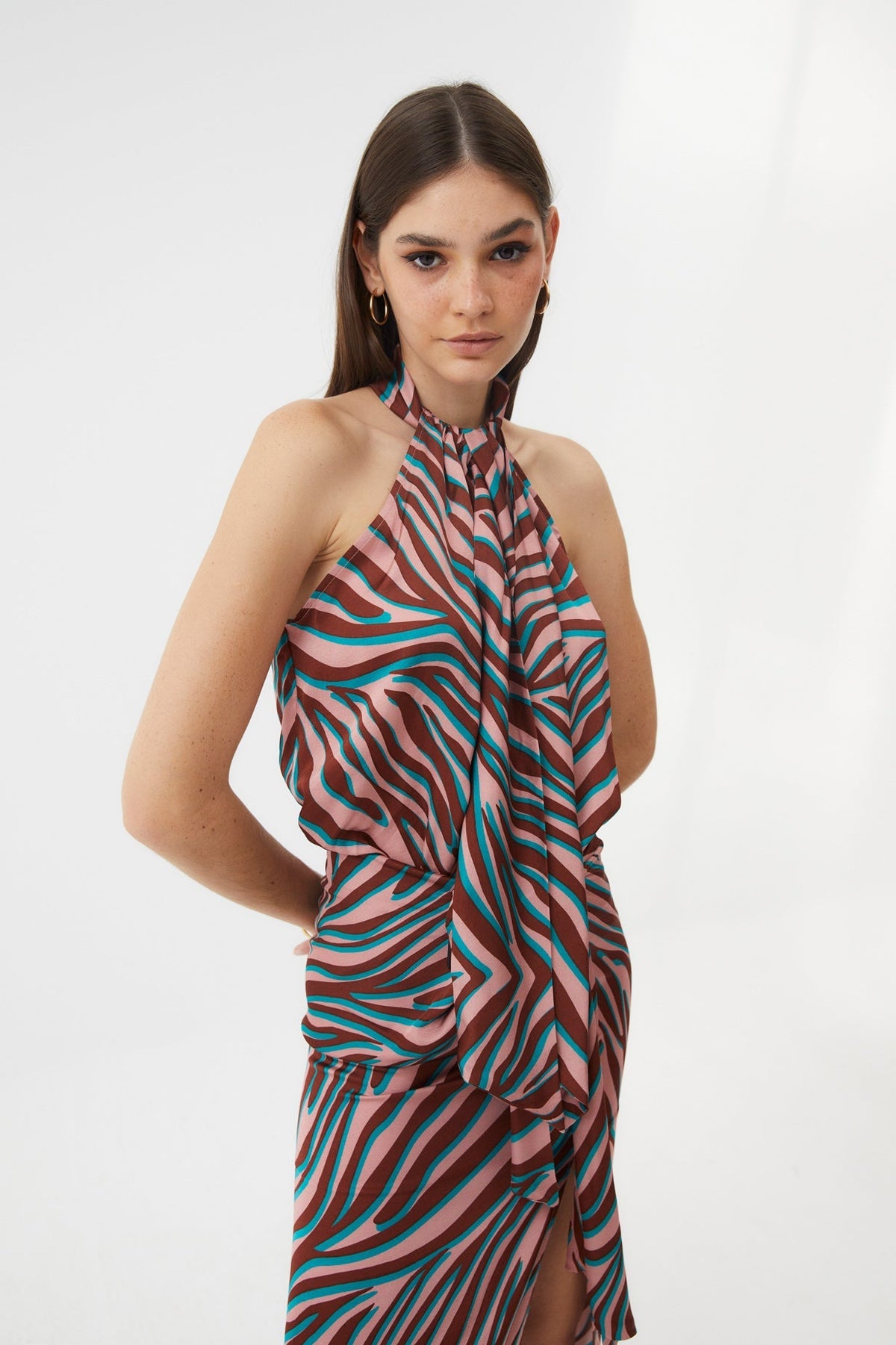Top halter cebra