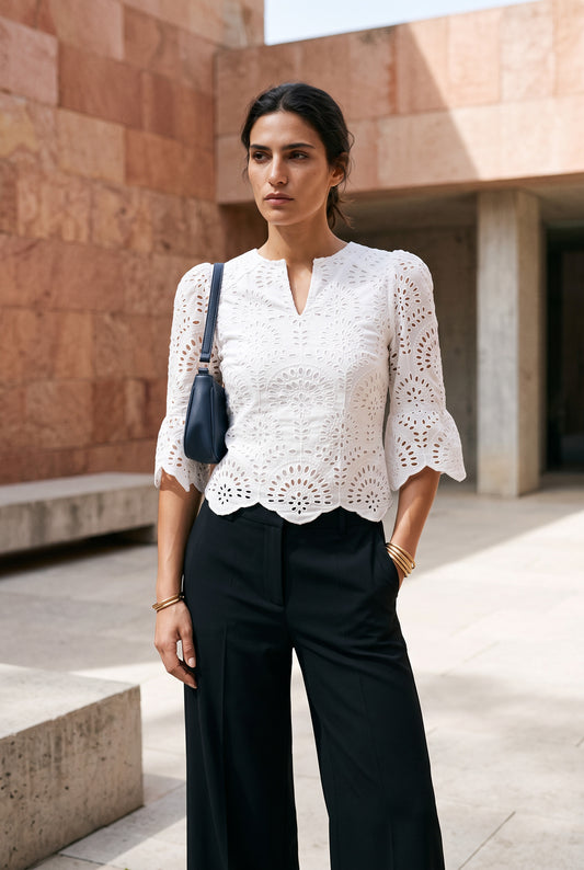 Camisa de encaje Sophie + Lucie