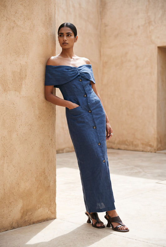 Vestido invitada lino nuevo