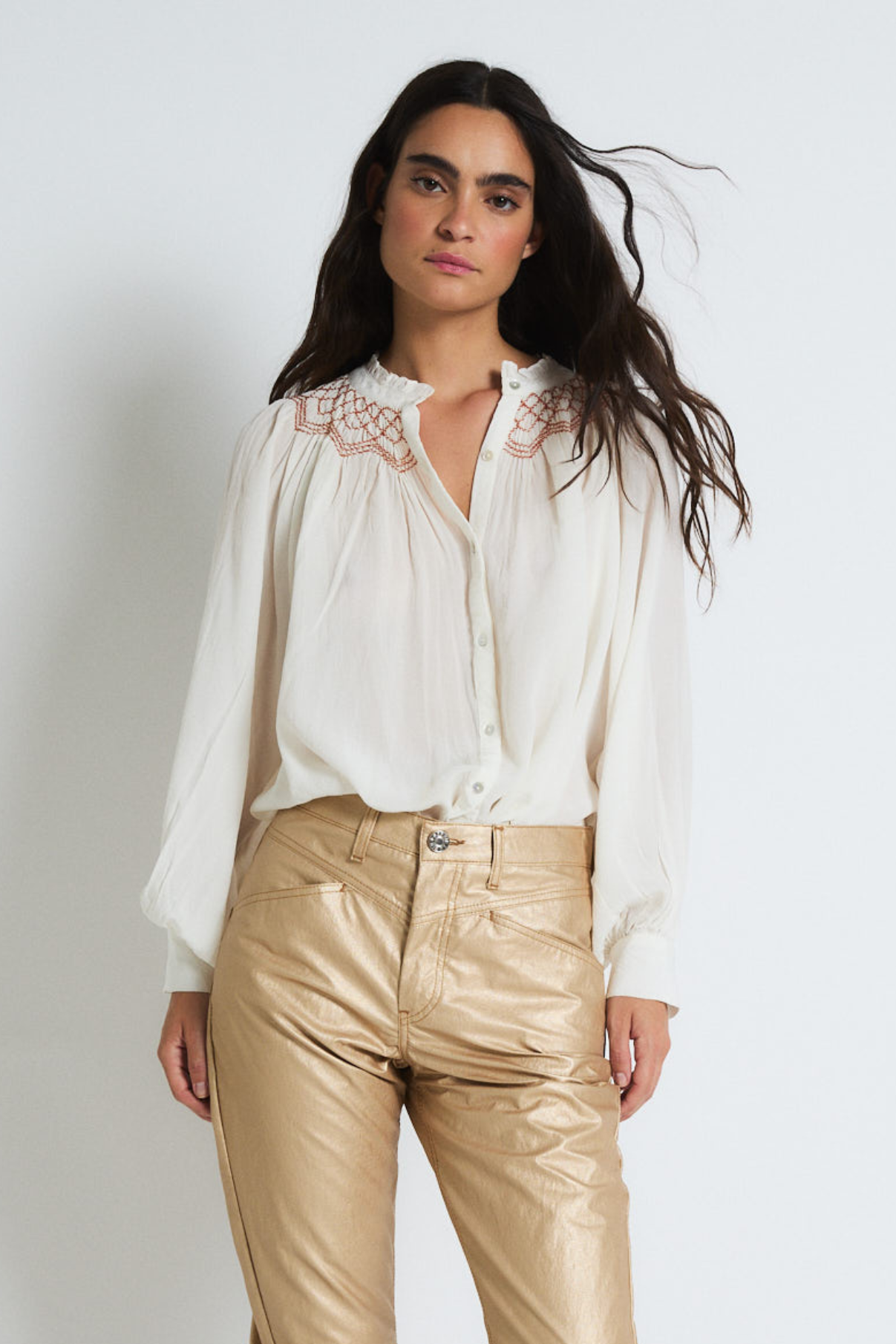 RAW VOILE TULIP BLOUSE