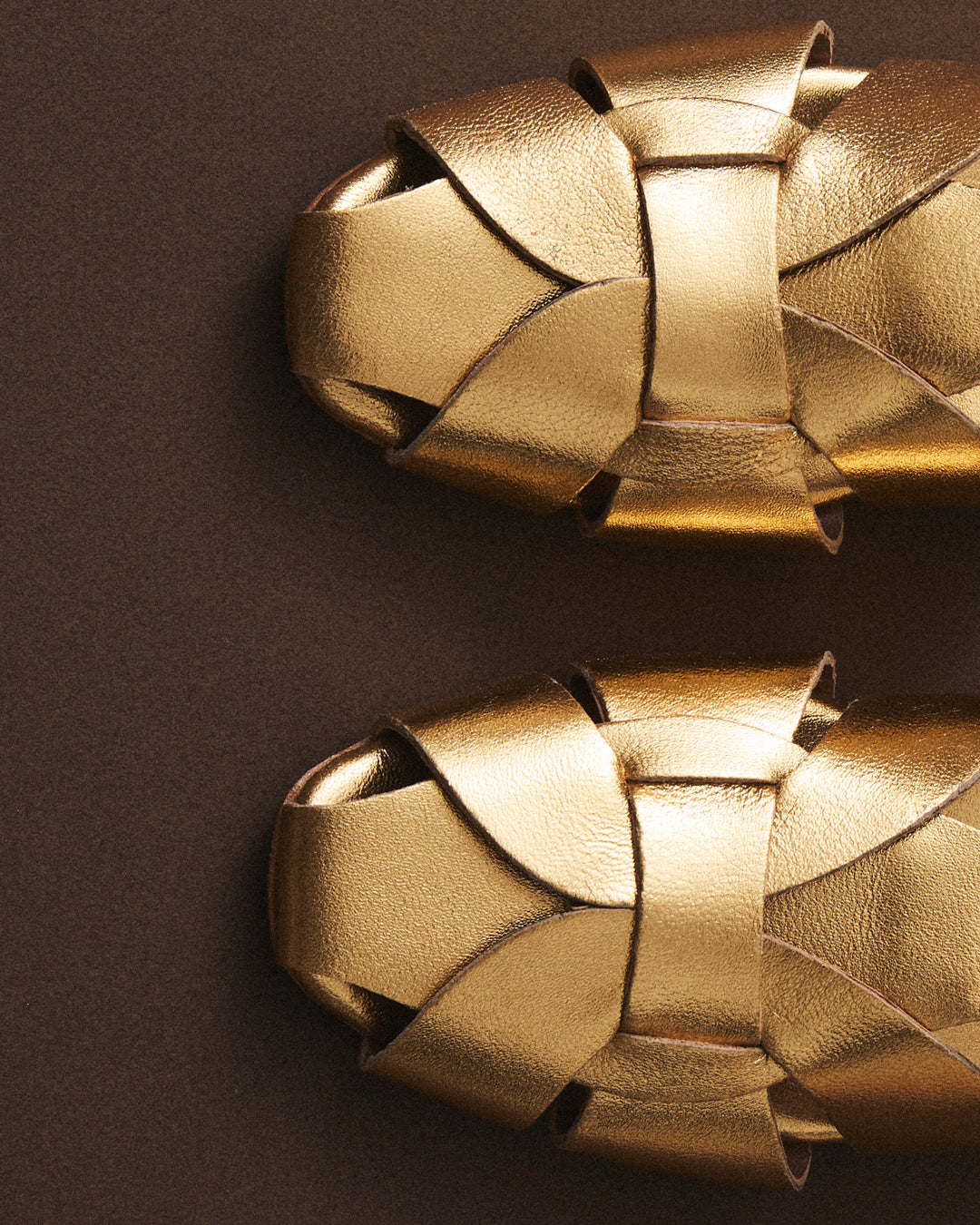 NAPLES LEATHER SANDAL GOLD
