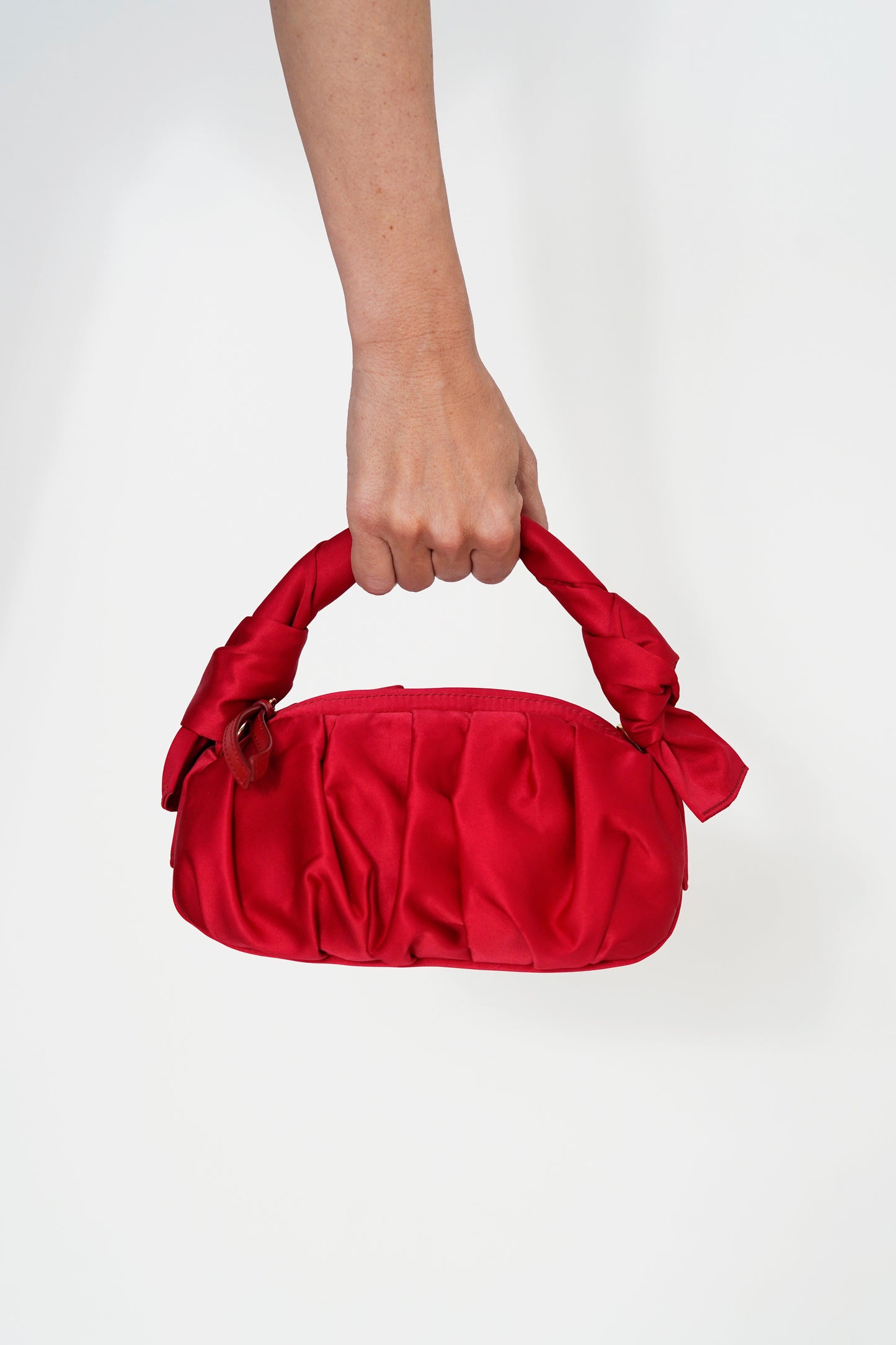 BOLSO MOI&SASS SATEN ROJO