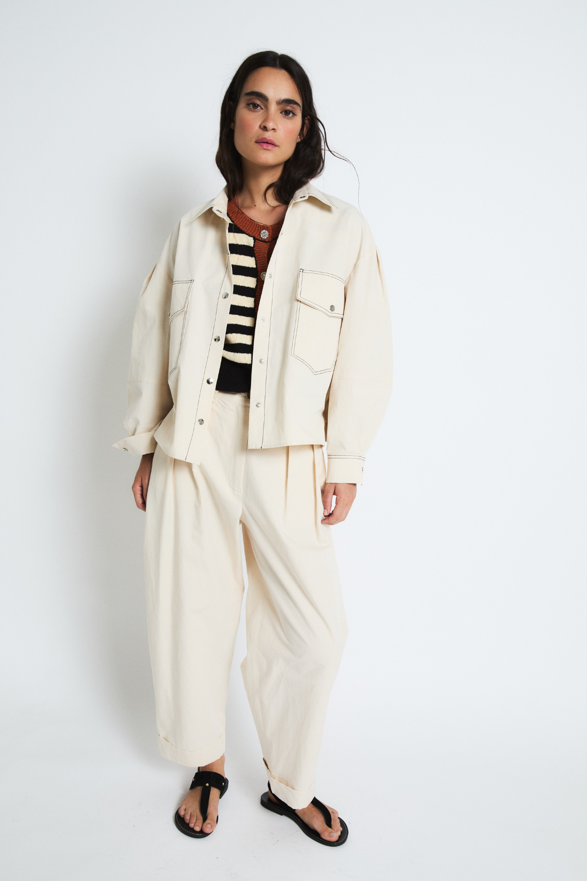 TOTAL LOOK PAULA ECRU SAFARI