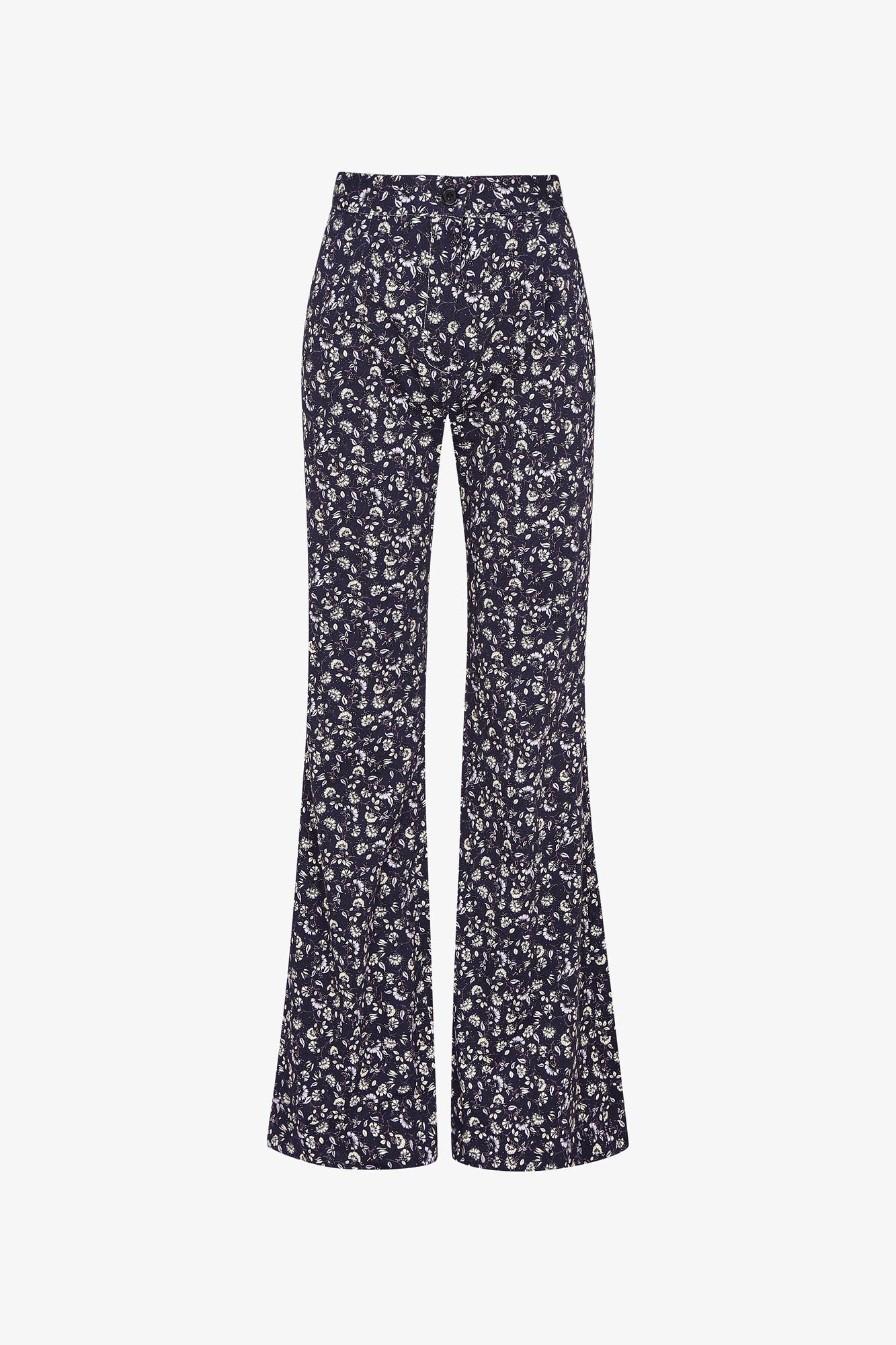 EIGHTIES PANTS NAVY FLOWER