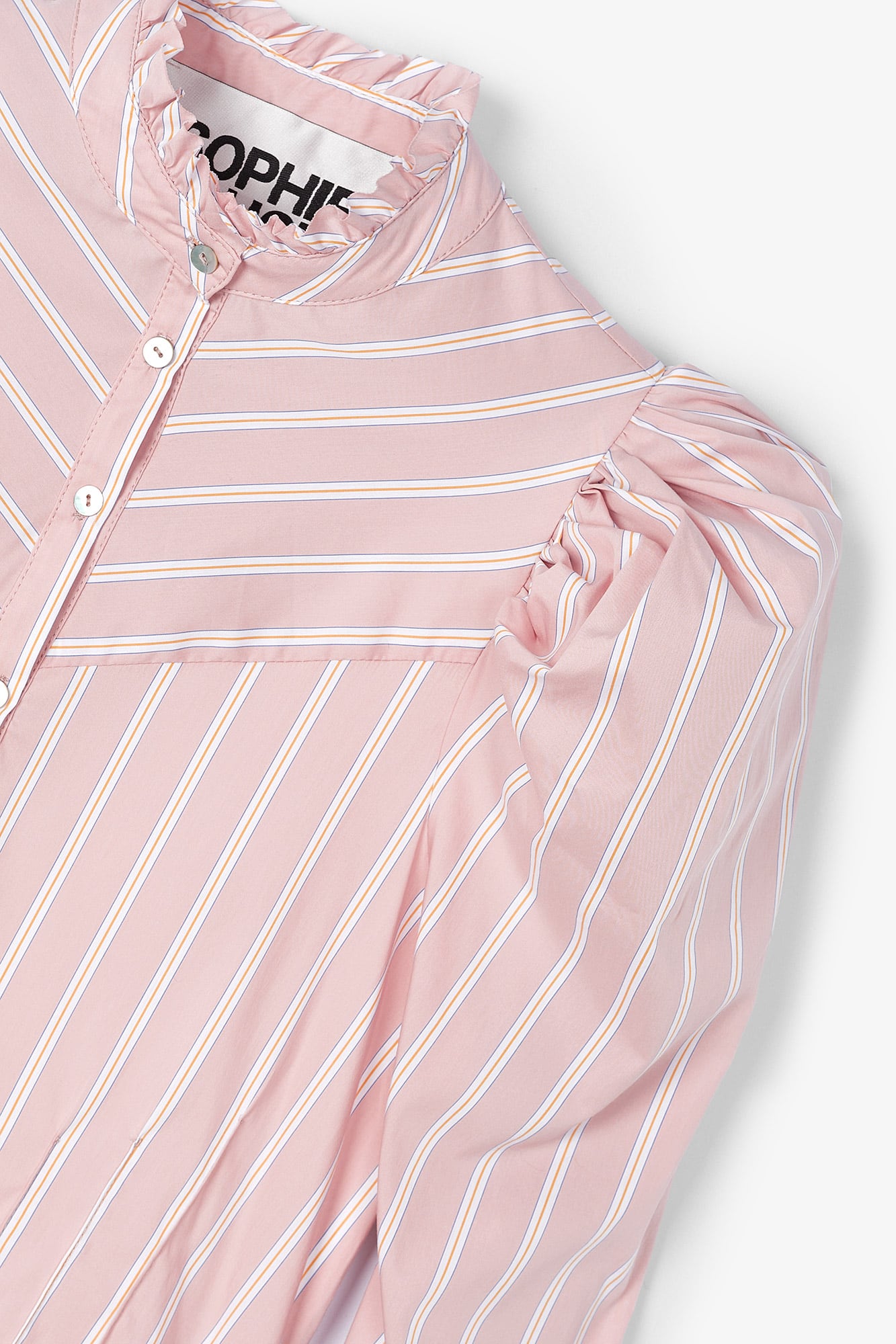 KATE PINK STRIPED BLOUSE