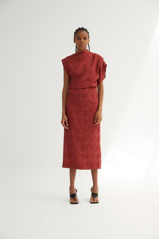 HARA JCQ RUSTIC TILE DRESS