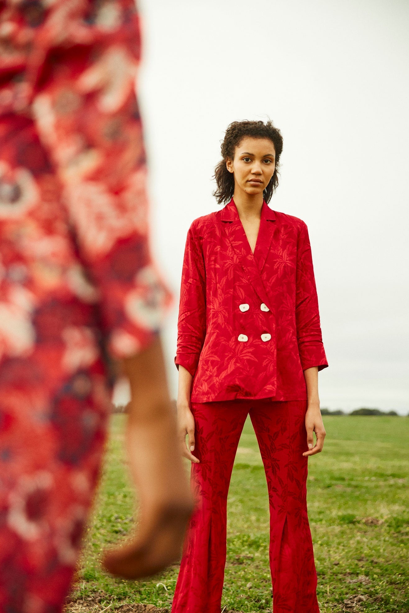 TOTAL LOOK JCQ PALM TREES BUTTONS