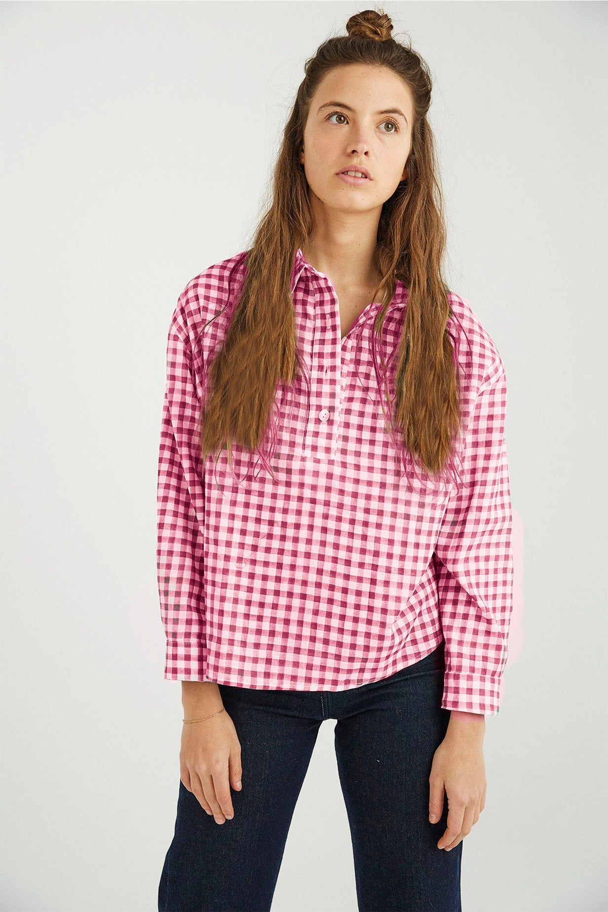 CAMISA OVER VICHY FRESA