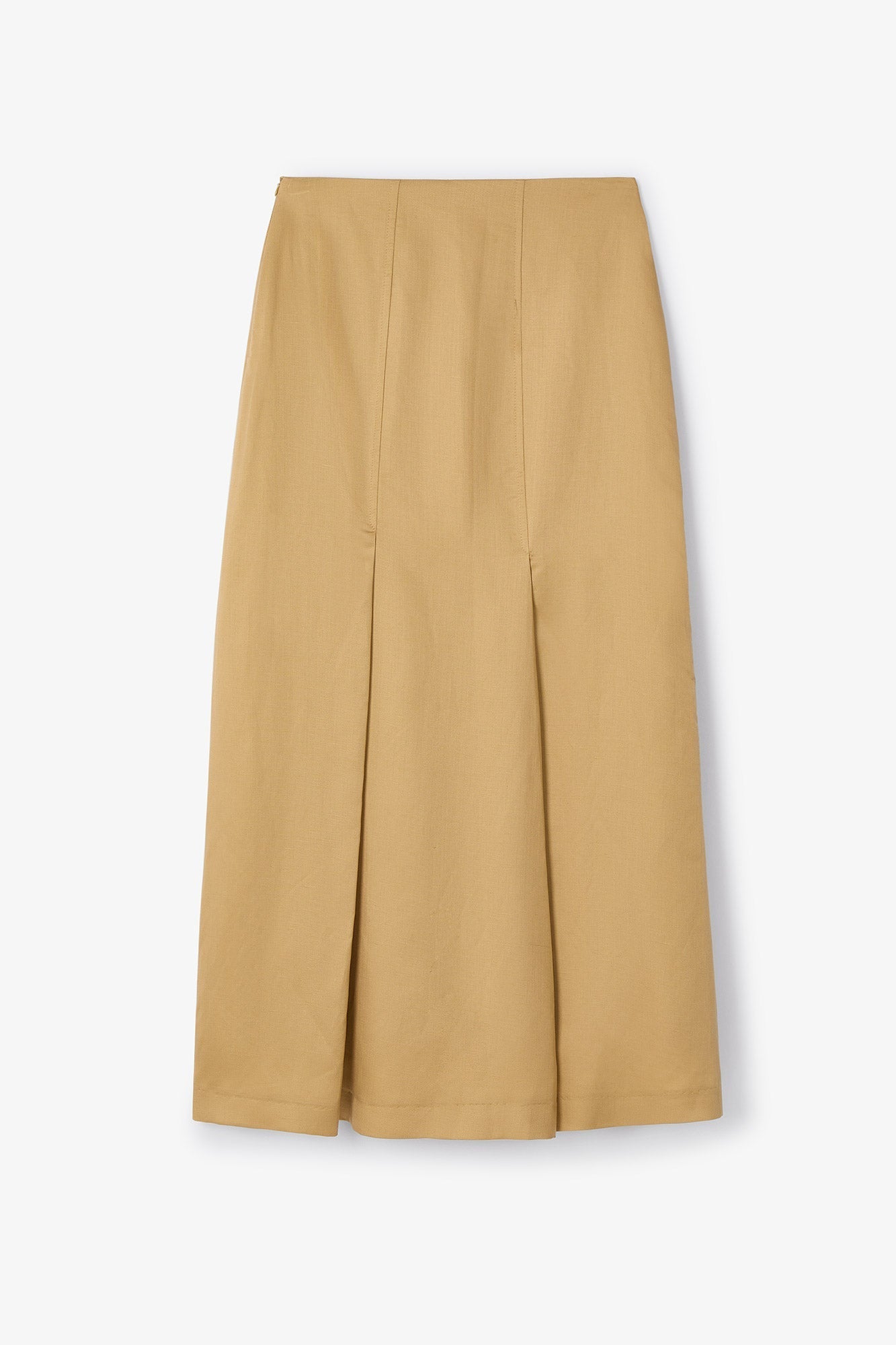 LEANDRA LINEN SKIRT OCHRE