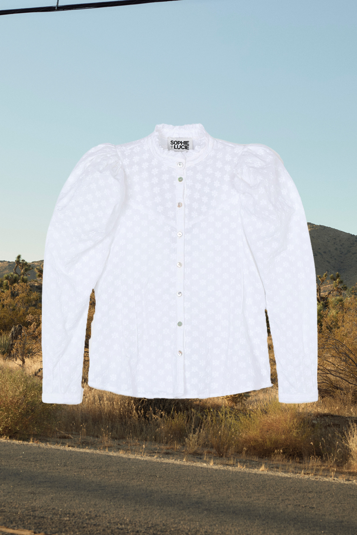 BLUSA KATE FLOR BLANCO